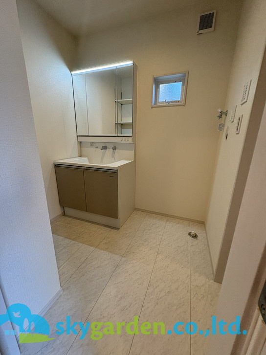 藤沢市遠藤2期　新築戸建　全1棟1号棟の脱衣所