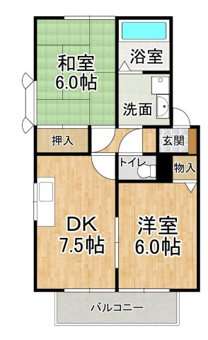 エクセルハイツ桃山の間取り|※間取りが現況と異なる場合は現況を優先します※