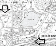 クラティオ御影山手一丁目の地図