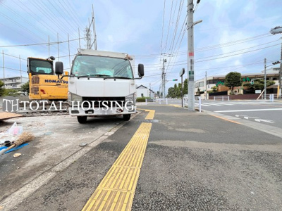 【前面道路含む現地写真】 | 立川市若葉町3丁目　売地　全1区画