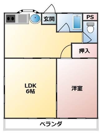 東空荘の間取り
