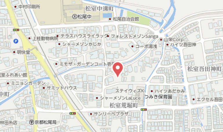 京都市西京区松室荒堀町　新築戸建の地図