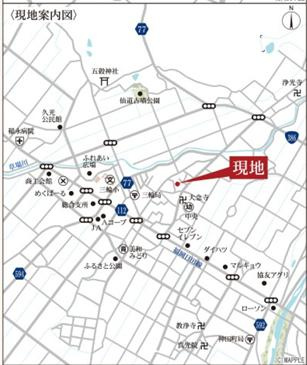 筑前町依井　新築戸建　4号棟　一建設の地図