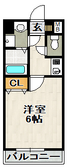 グレース逆瀬川の間取り