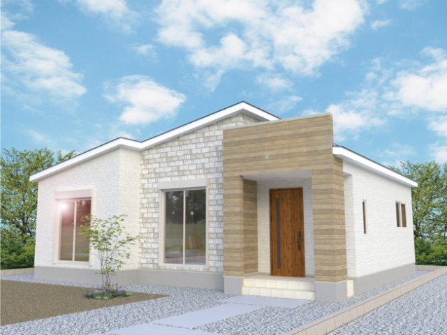 【外観パース】 | 加須市下高柳第13　ワイウッドコート　新築戸建　全7棟　2号棟 | 2号棟