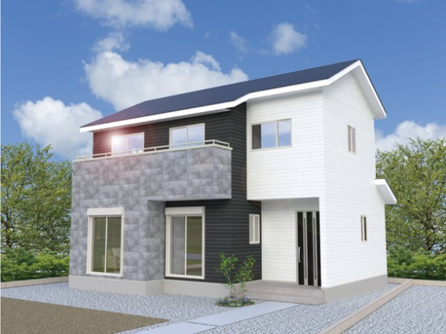 【外観パース】 | 加須市下高柳第13　ワイウッドコート　新築戸建　全7棟　3号棟 | 3号棟