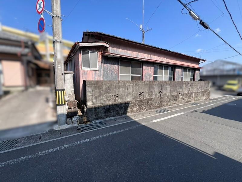 高知市万々　売土地の前面道路含む現地写真