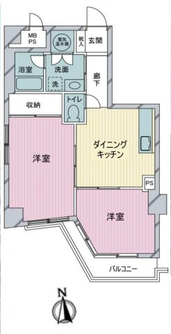 第32宮庭マンションの間取り