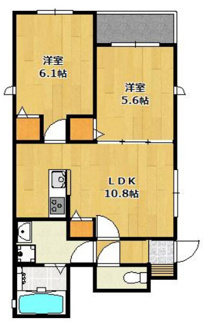 【間取り】 | VILLA網干Ⅱ