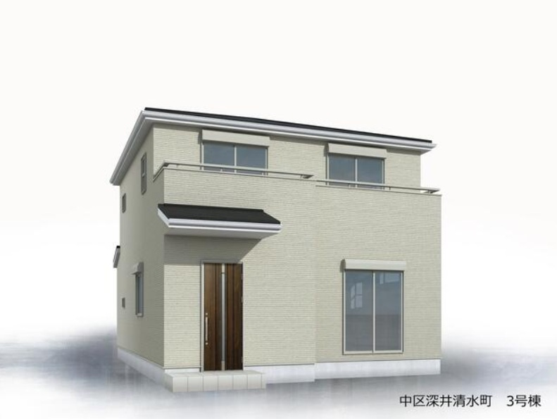 堺市中区深井清水町　新築分譲全３棟の外観パース