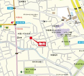 堺市中区深井清水町　新築分譲全３棟の地図