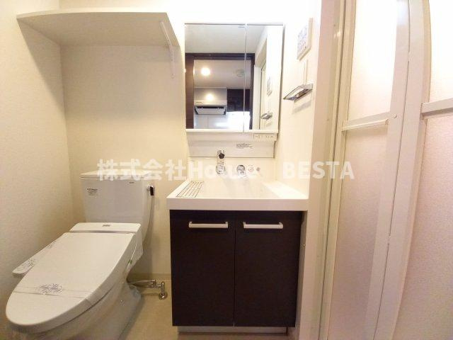 エステムコート神戸ハーバーランド前Ⅵピクシスの独立洗面台