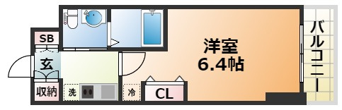 エステムコート神戸ハーバーランド前Ⅵピクシスの間取り