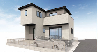 【仲介手数料無料】ＫＩＳ所沢北秋津6期全１棟　所沢の新築住宅なら西武ハウジングの外観パース