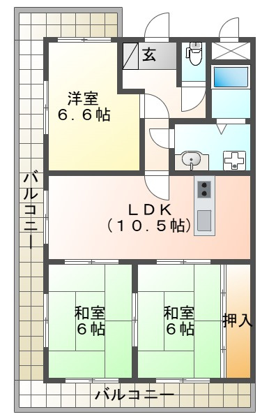 with 赤羽の間取り