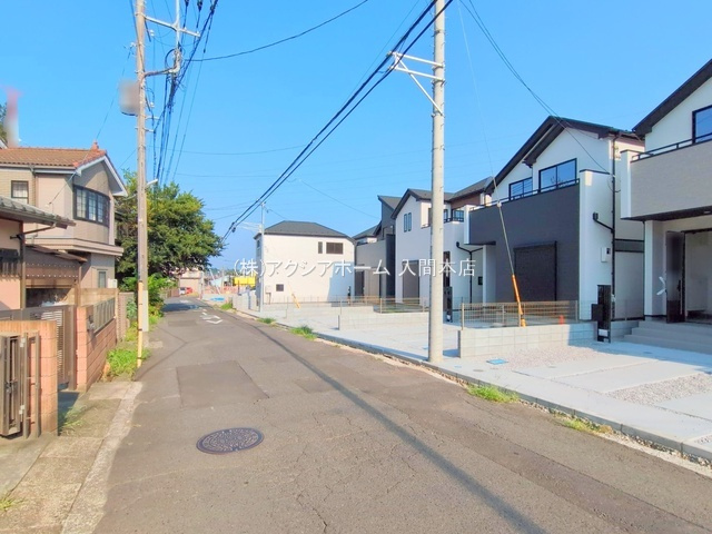入間市扇台6丁目・全8棟　新築一戸建　5号棟　の前面道路含む現地写真