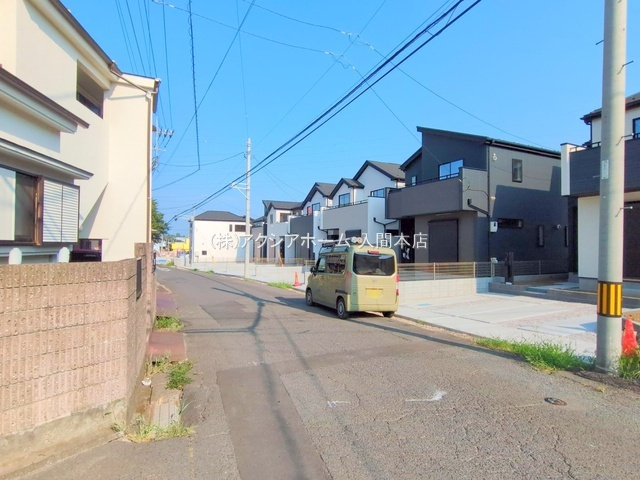 入間市扇台6丁目・全8棟　新築一戸建　7号棟　の前面道路含む現地写真