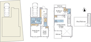 【間取り】 | ご自宅から現地まで、当社スタッフがお車にて、「お迎え・お送り」をしております。ぜひお気軽にお問い合わせくださいませ♪