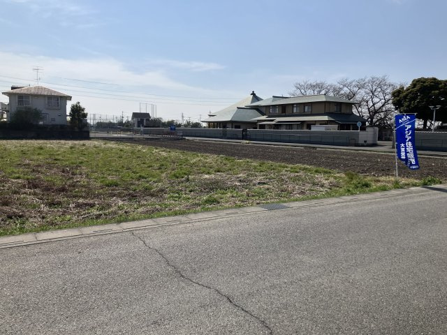 敷地面積９４坪　売地　越谷市三野宮④の外観|日当たり良好♪建築条件なし売地！
現地（2026年3月）撮影