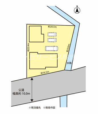 【区画図】 | 磐田市海老島　平屋中古住宅 | 区画図です