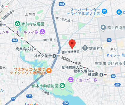 アイパッソの家／東区健軍1丁目2期の地図