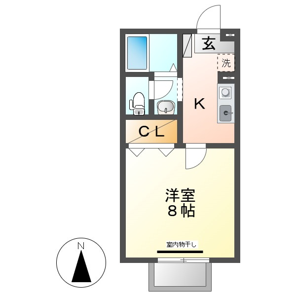 フローレ水江の間取り