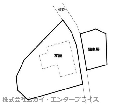 亀岡市篠町篠下長尾　貸店舗の区画図