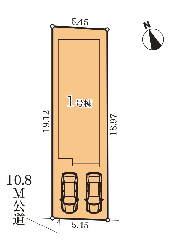 ミラスモ熱田区千年233　全1棟　新築戸建の区画図