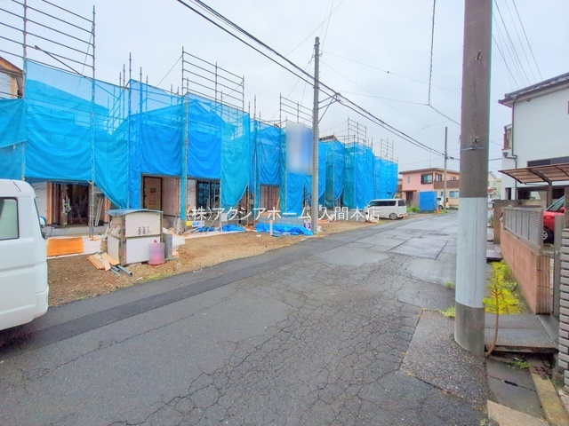 入間市扇台6丁目・全8棟　新築一戸建　8号棟　の前面道路含む現地写真|現地写真　2025年6月24日撮影
