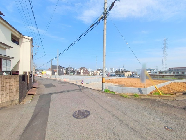入間市扇台6丁目・全8棟　新築一戸建　8号棟　の前面道路含む現地写真|現地写真（2025年4月17日撮影）