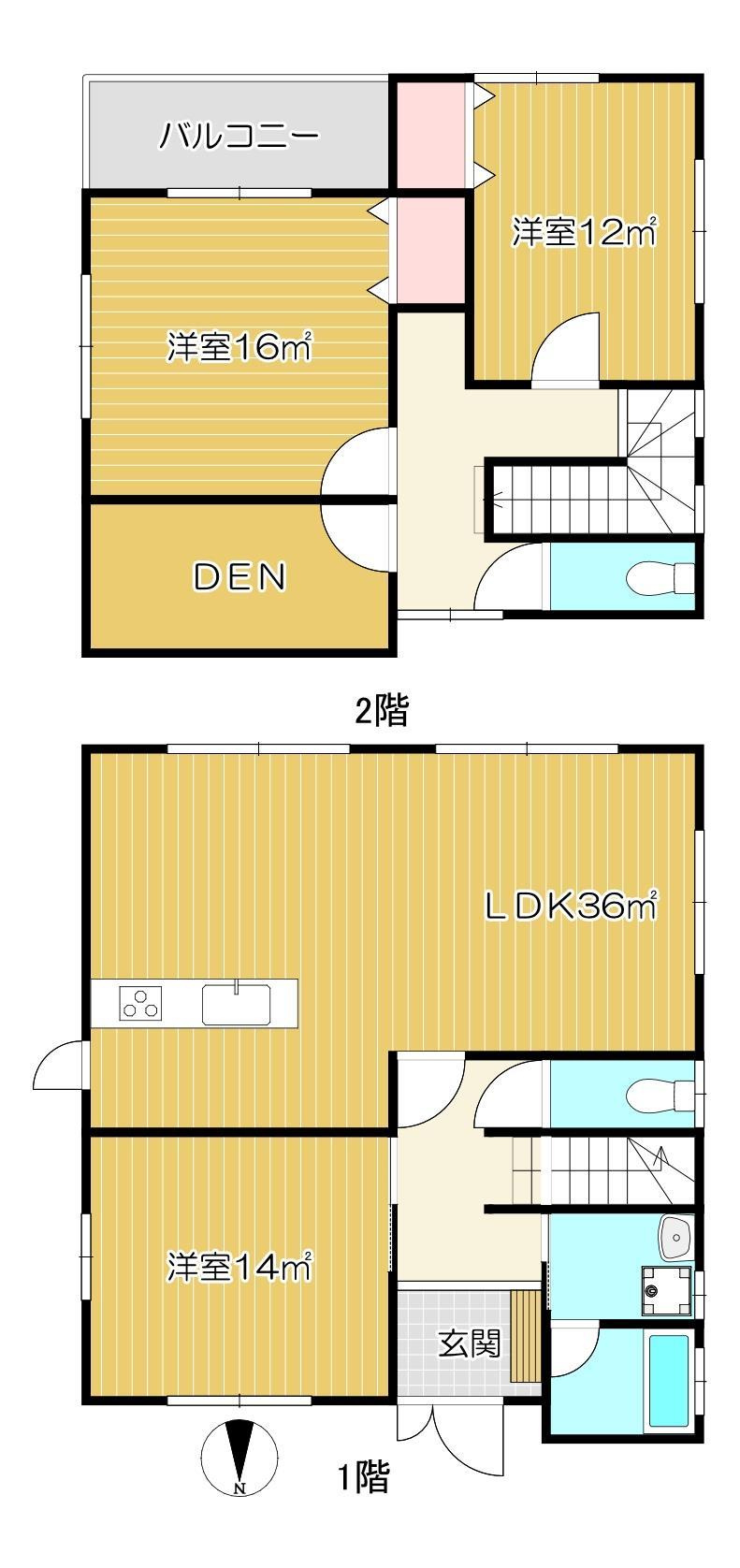 日野住宅きぬの里の間取り