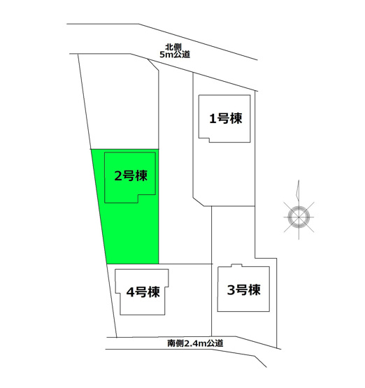 【区画図】 | アーバンスタイル前橋市東善町1期ー② | カースペースは並列3台駐車可能！