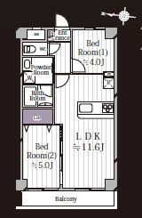 クリオ平塚六番館の外観