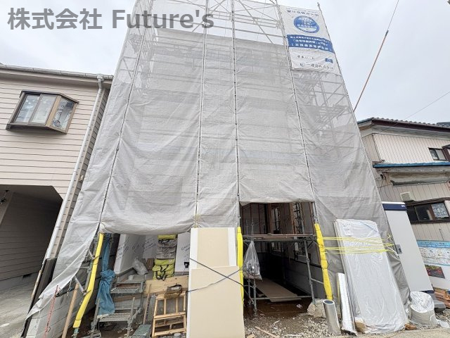 吉川市保　新築戸建　全1棟の外観|現地の写真になります。