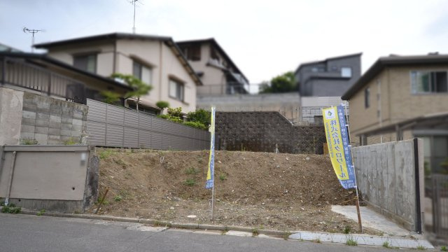 高槻市日吉台五番町　土地の外観