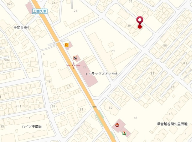 千間台東メゾンベールの地図|★案内図★