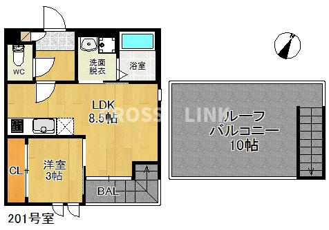【間取り】 | GRANDTIC Riz 高宮