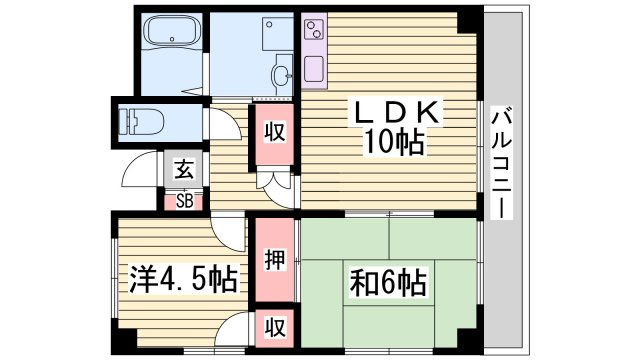 グリーンコスモ田井の間取り