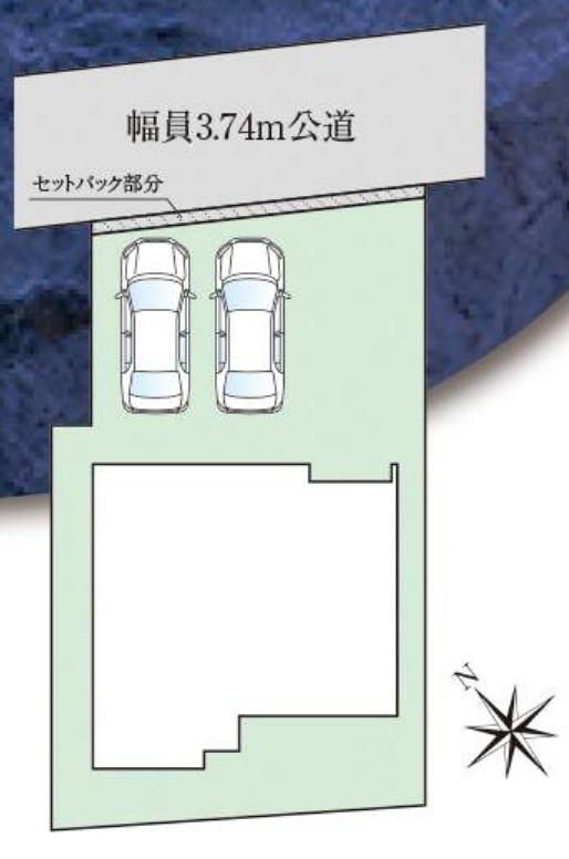 ファーストタウン豊明市第2栄町南館　全1棟　新築戸建の区画図