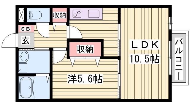 シエナフローラⅠ番館の間取り
