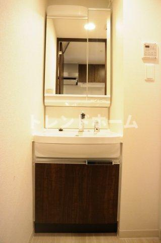 プレサンスOSAKA DOMECITYスクエアの洗面所|選べる家電プランあり！！