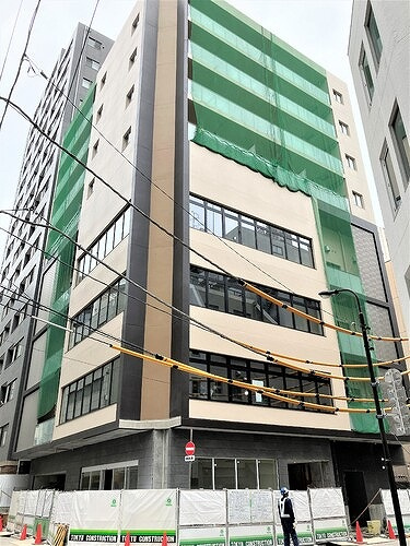 Brun Pilier日本橋の外観|４月２５日撮影（２０２５年６月１３日竣工・建設中）