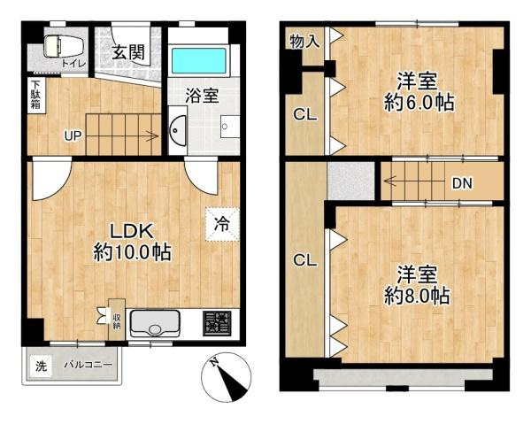 【間取り】 | 松が丘住宅14号棟