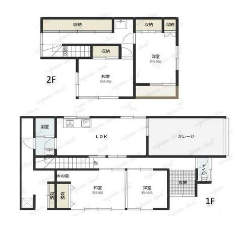 和歌山市園部　中古戸建の間取り