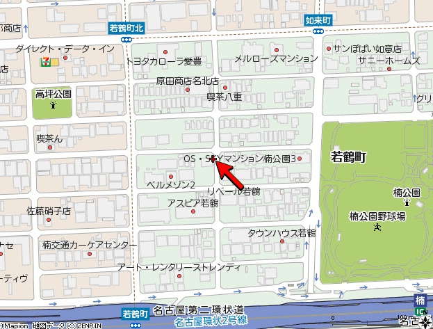 ベルメゾンⅢの地図