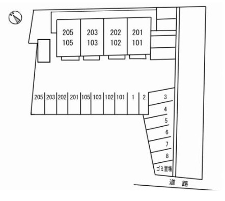 カルムKの区画図
