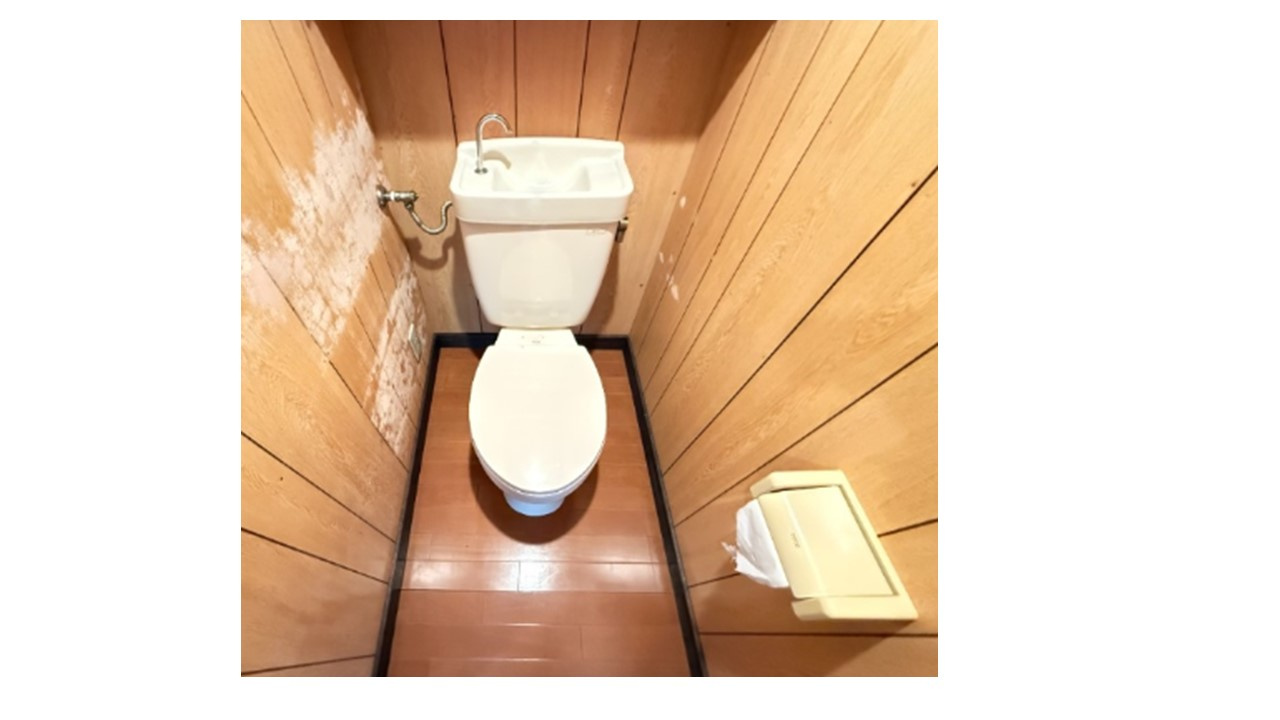 神戸市長田区高取山町1丁目　収益アパートのトイレ