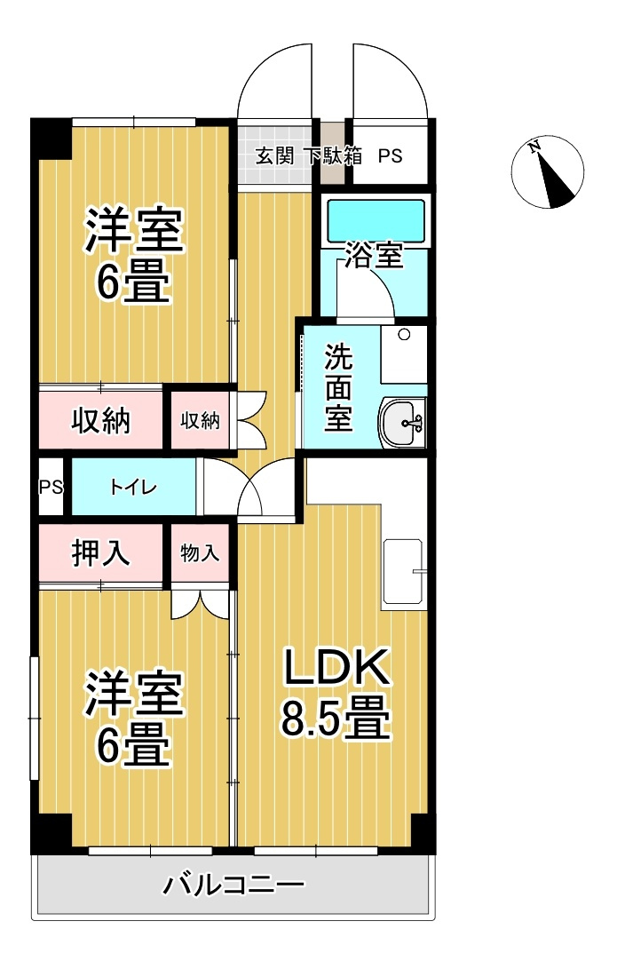 トーヨーハイツの間取り