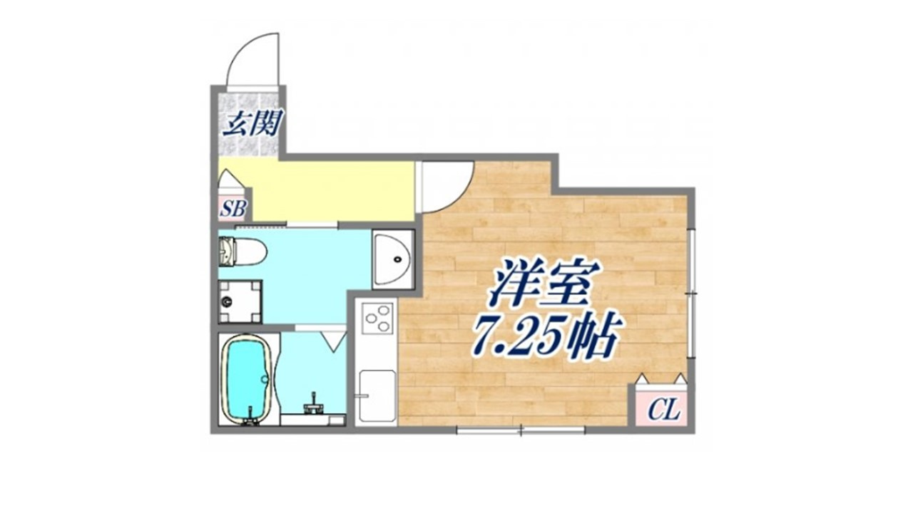 西宮市笹屋町　築浅一棟マンション！満室稼働中！の間取り
