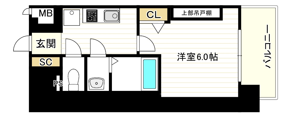 プレサンス桜川グロワールの間取り
